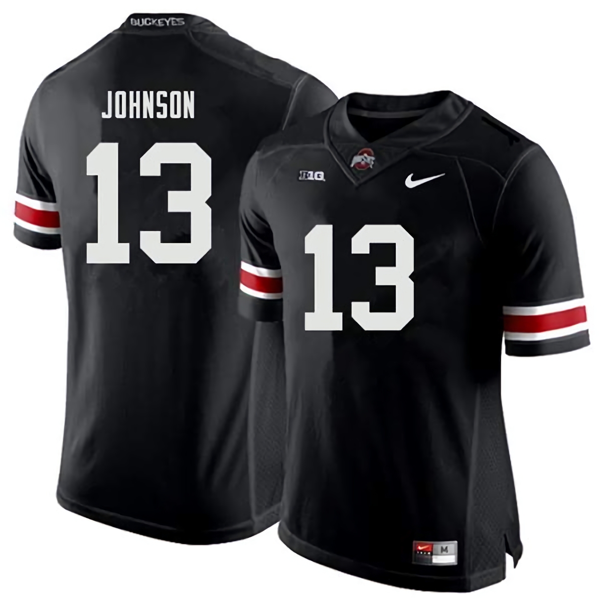 Tyreke Johnson Ohio State Buckeyes Men's NCAA #13 Nike Black College Stitched Football Jersey EVX0456SC